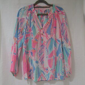 Lilly Pulitzer XS Out To See Elsa Tunic Shirt
